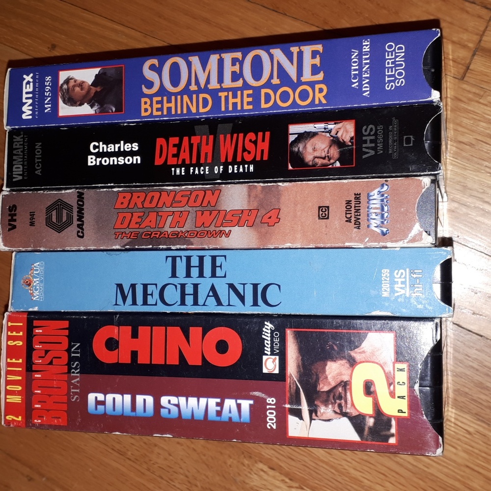 Lot of 6 Charles Bronson vhs